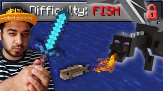 I Became a FISH and Killed the ENDER DRAGON (Minecraft Challenge)