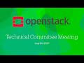 OpenStack Technical Committee Meeting - 5th Aug 2025