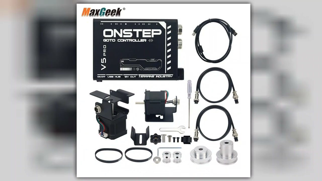 Maxgeek V5 EQ3D Pro Onstep EQ3D Equatorial Mount V5 GOTO Upgrade Kit Biaxial Tracking Astronomical