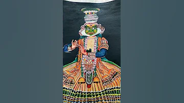 #kathakali #kerala #dance #folkdance #watercolorpainting