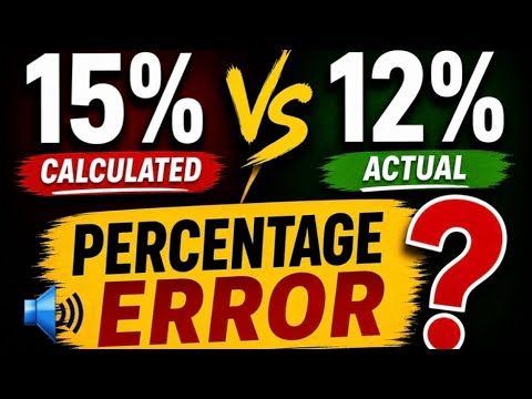Percentage Error Explained | Narrated | Percentages Explained 