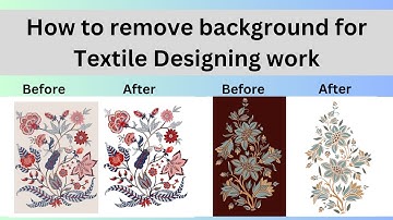 How to remove background for Textile Designing work in Photoshop | Textile Design