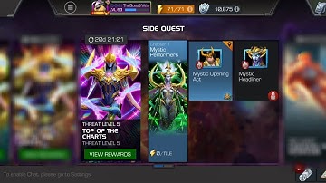 Top Of The Charts (Threat Level 5) - Mystic Performers Chapter