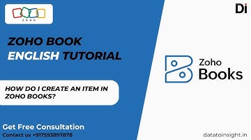 How do I create an item in Zoho Books? | English Latest Video | Item Creation