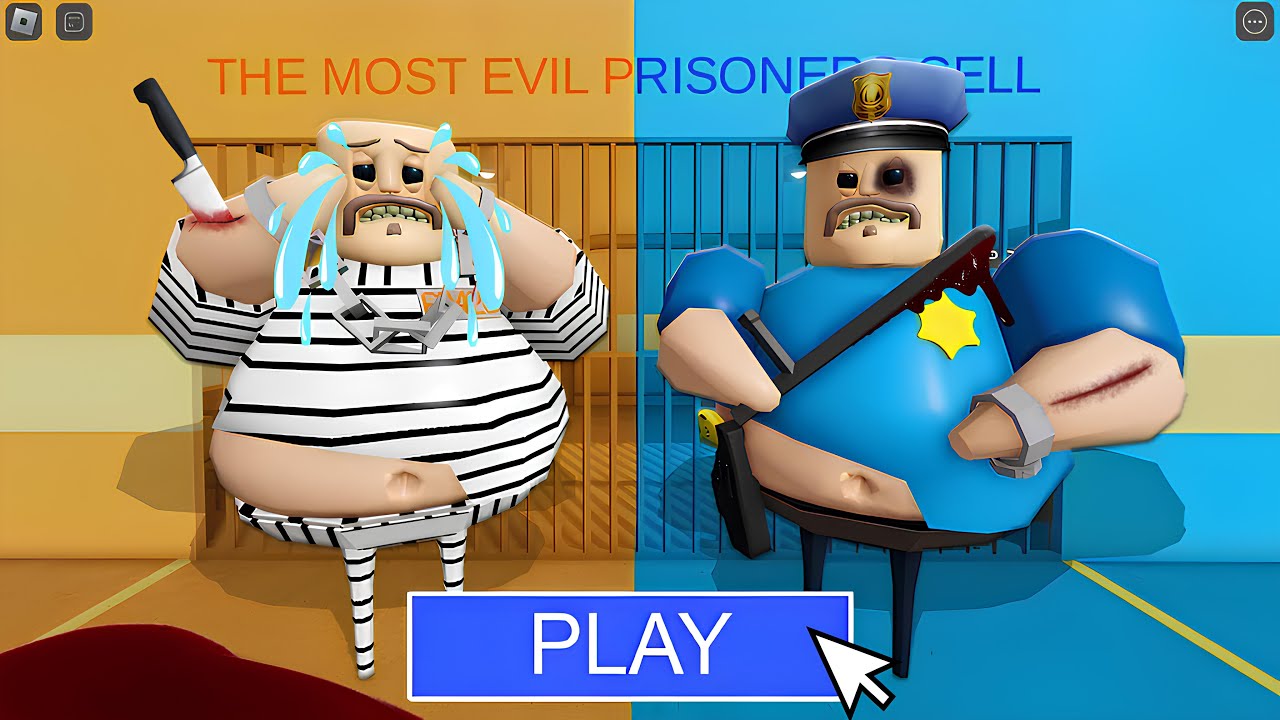 PRISONER vs POLICE BARRY in BARRY'S PRISON RUN (Obby) - Roblox Obby ...