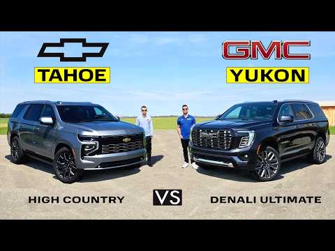 BIG & BOLD! -- 2026 Chevy Tahoe High Country vs. 2026 GMC Yukon Denali: Comparison