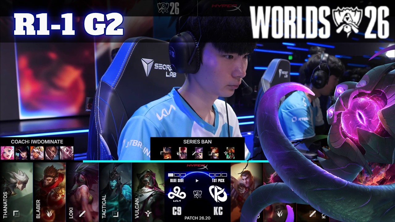 KC vs C9 - Game 2 | Round 1 S16 LoL Worlds 2026 Play-Ins | Cloud 9 vs Karmine Corp G2 Full
