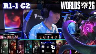 KC vs C9 - Game 2 | Round 1 S16 LoL Worlds 2026 Play-Ins | Cloud 9 vs Karmine Corp G2 Full