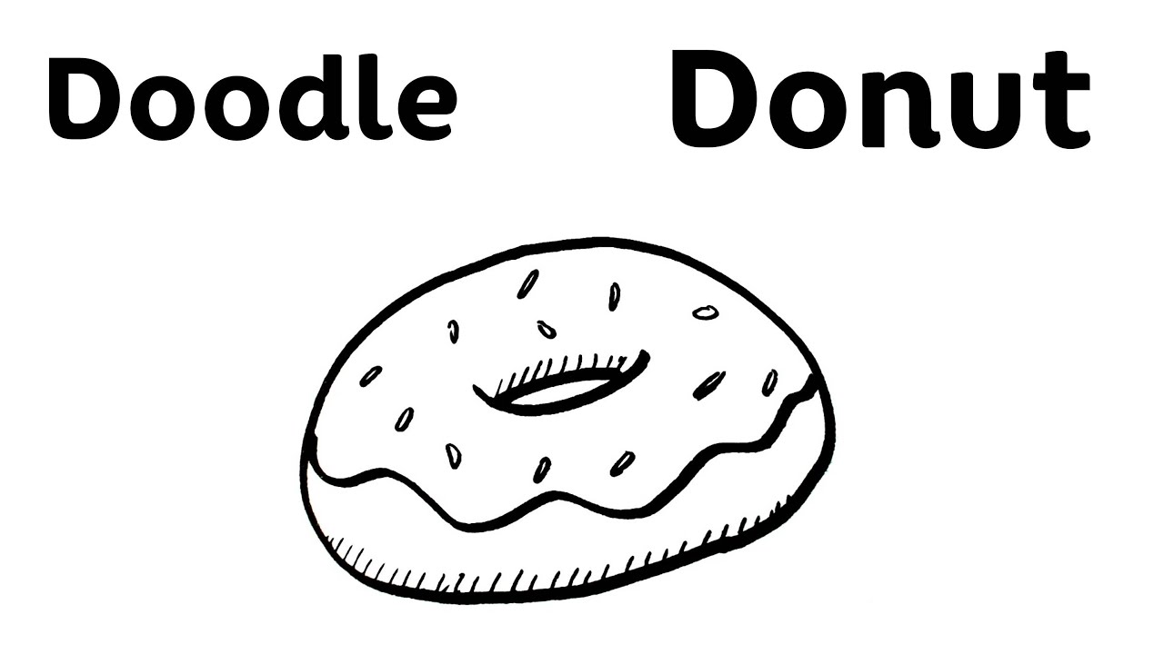 Download Easy Doodle - Donut - Step by Step Draw - YouTube