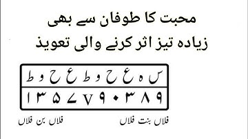 Mohabbat ka Toofan se bhi jyada Tej asar karne wali Taweez