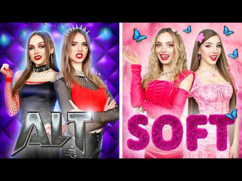 Alt Сестра vs Soft Сестра! Хорошая vs Плохая Девушка на Rock Концерте