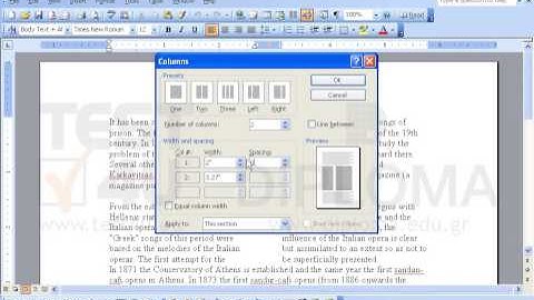 Change width of the first column to 2" and spacing between the columns to 0.6"