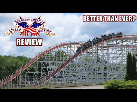 Great American Scream Machine Review, Six Flags Over Georgia PTC Wood Coaster 