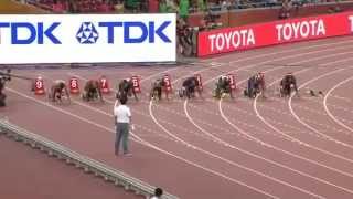 Jimmy Vicaut Wins Men's 100m heat 5 at IAAF World Championships Beijing 2015