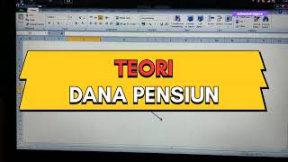 TEORI DANA PENSIUN BERAPA BANYAK UANG YANG KITA BUTUHKAN UNTUK PENSION
