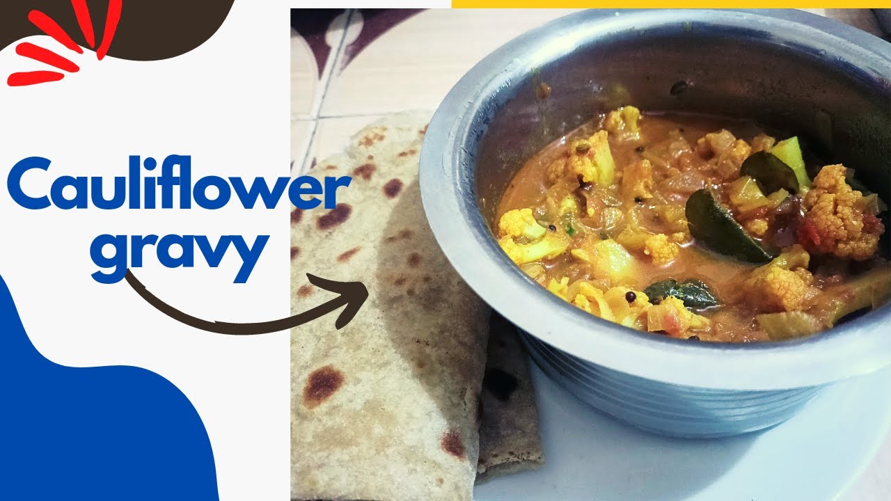 Cauliflower gravy recipe in Tamil cauliflower guruma side dish for