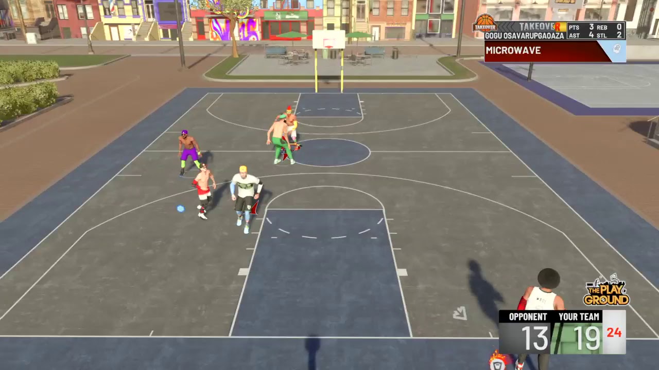 NBA 2K19 park cu boschetarii si stretch four-ul