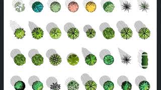 3d Model of Landscaping unit of Plants and Trees | Cadbull | Autocad | Architecture