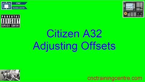 Citizen Cincom Adjusting offsets