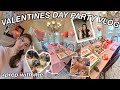 VALENTINES DAY PARTY VLOG + PREP WITH ME (shopping, baking, haul, friends &amp; more!!)