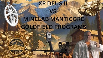 XP DEUS II HF2 GOLDFIELD VS MINELAB MANTICORE M8 GOLD COIN DEPTH TEST