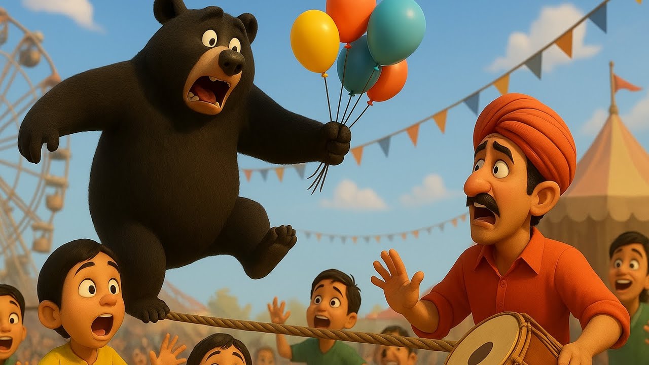 Kalu Madari Aaya | कालू मदारी आया काला अपना भालू लाया | Hindi Rhymes And Baby Songs | Kids Rhymes