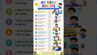 Daily Routine Essay in English Homework #DailyRoutine #EssayInEnglish #KidsLearning #JuniorKiddos