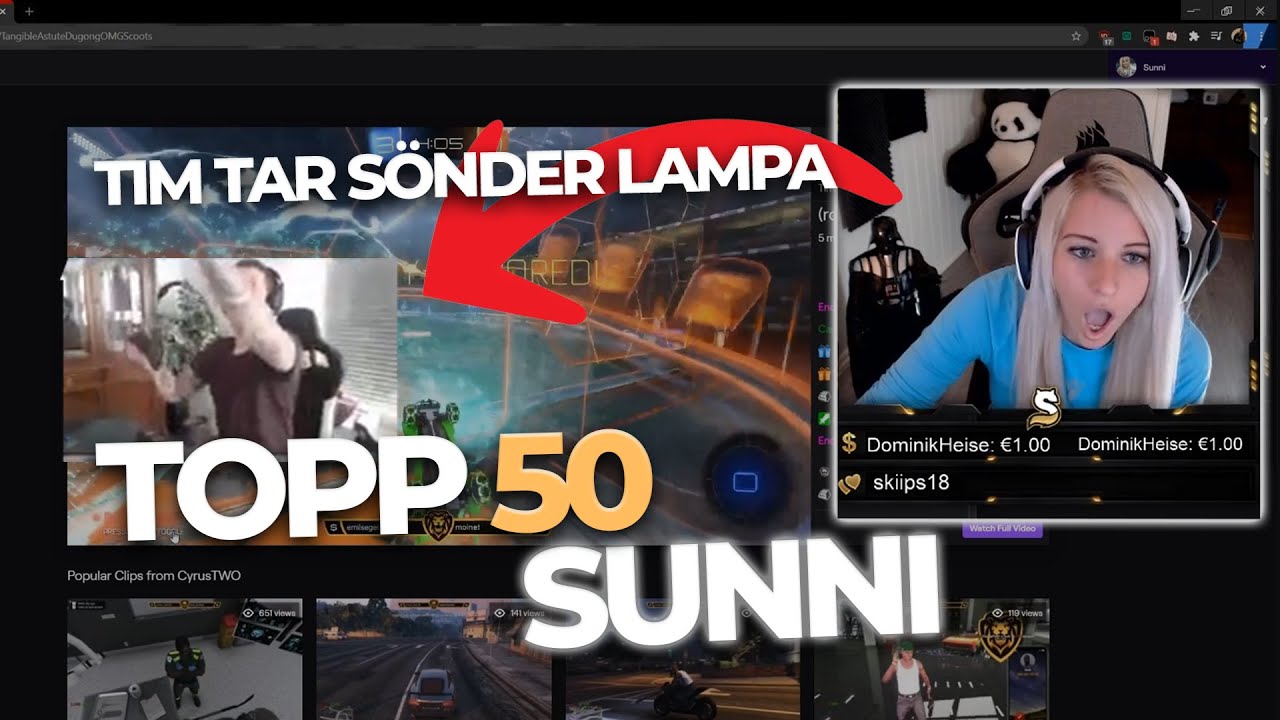 TOPP 50 MEST SEDDA KLIPPEN AV SUNNI