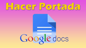 Como hacer una portada en Google docs