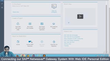 Connecting SAP® Netweaver Gateway System with Web IDE | Connect SAP® WebIDE to gateway OData