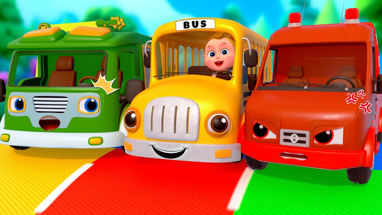 Wheels On The Bus | Sharing is Caring Song | Sharing Song | Kids Songs & Nursery Rhymes