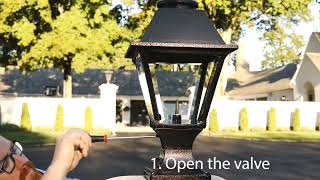 American Gas Lamp Works - How to Turn On A Gas Lamp