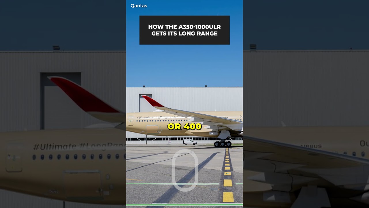 All The Trade-Offs Behind Qantas' A350-1000ULR Long Range #shorts