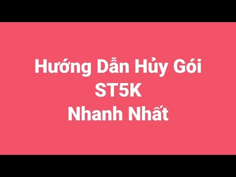 Video Hướng Dẫn Huỷ Gia Hạn Gói ST5K - youtube