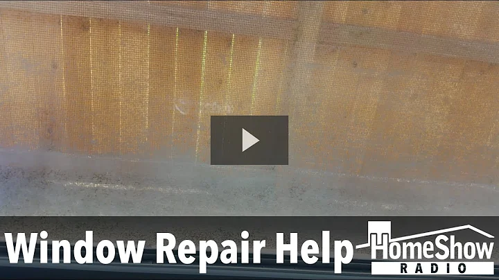 How do I get what looks like dirt cleaned out from inside double pane windows?