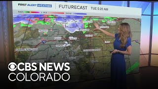 Nearing record highs in Denver on Monday with rain and snow by Tuesday