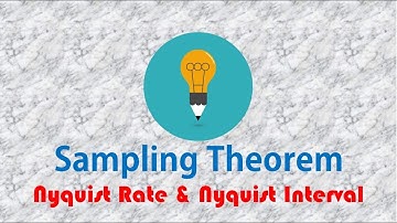 Sampling Theorem : Nyquist Rate & Nyquist Interval