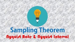 Sampling Theorem : Nyquist Rate & Nyquist Interval