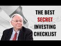 Charlie Munger's Secret 4-Step Investing Checklist