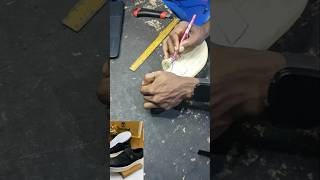 how to make shoes. pattern making process.