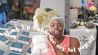 Candle Making Vlog 13: Mock Table for 1st Ever PopUp, Labeling Wax Melts
