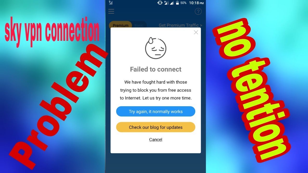 Sky vpn connection Problem Solve 2018 |  Disconnect Problem Solve 100% Working
