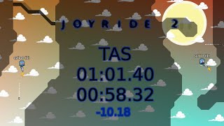 [Teeworlds TAS] Joyride 2 in 01:01.40 and 00:58.32 (2 runs)
