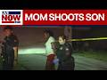 Mom arrested after shooting teen son, police say