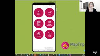 MapTrip GPS-Navigation App - The main buttons in the userinterface