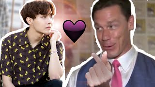 John Cena Showing his love for BTS for 6 minutes (mostly jhope)