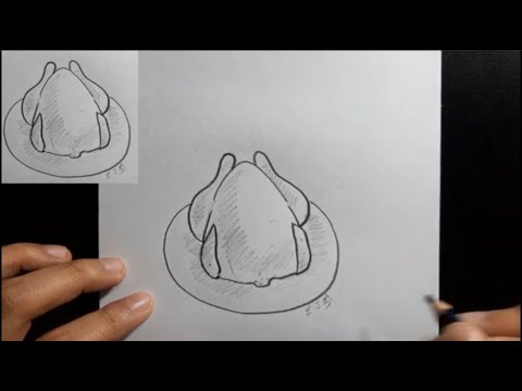 Como desenhar um frango assado passo a passo - YouTube
