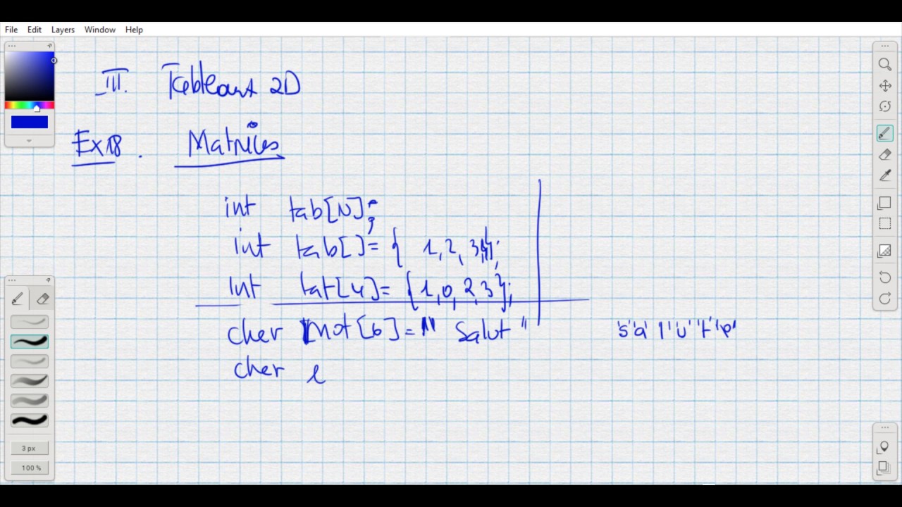 Langage C Tableau 2D YouTube langage-c-tableau-2d-youtube