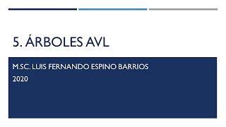 EDD: 05 Árboles AVL