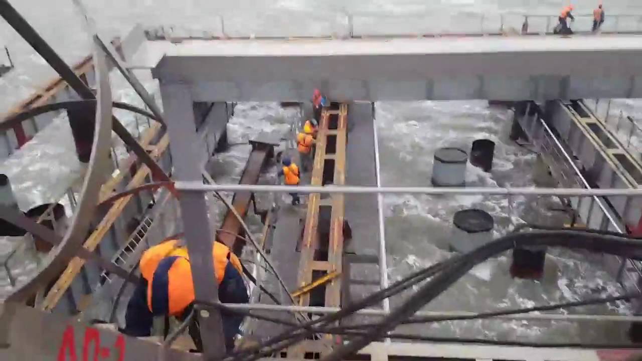шторм 253 опора Крымского моста